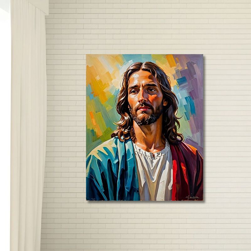 Cuadro Decorativo Religioso 70x100cm Jes&uacute;s Pop ... image number null