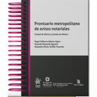 Prontuario metropolitano de avisos notariales