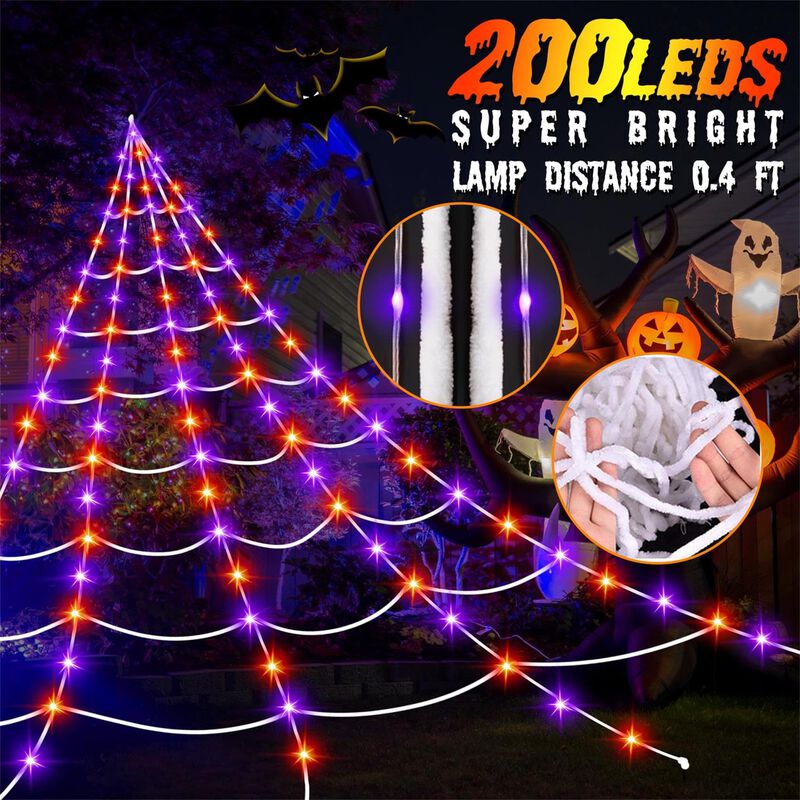 Luces De Telara&ntilde;a Spider Partymoonet 16,4 Ft 20... image number null