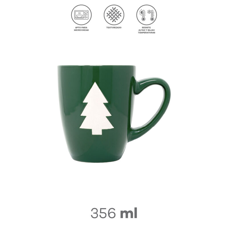 Taza De Cer&aacute;mica Navide&ntilde;a "&aacute;rbol De Navidad" 35... image number null