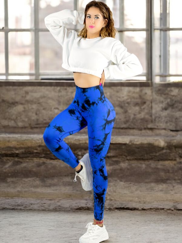 Set De Dos Leggings Deportivos Tie-Dye Mujer pa... image number null