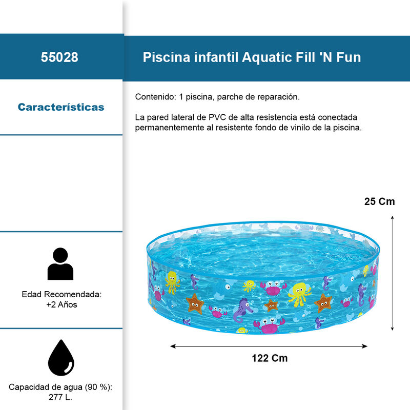 Alberca Circular Infantil Animales Marinos 122 ... image number null