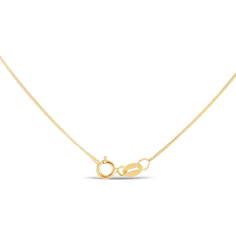 Dije De Oro Amarillo Con Cadena 14K Con Zirconi... image number null