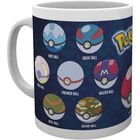 Taza Tipos De Poke Ball Pok&eacute;mon Nintendo Cer&aacute;mica 320 mls