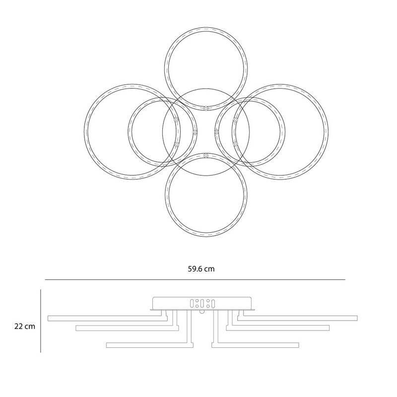 Lampara de Techo Delight Fantasy 060  Mil Luces image number null