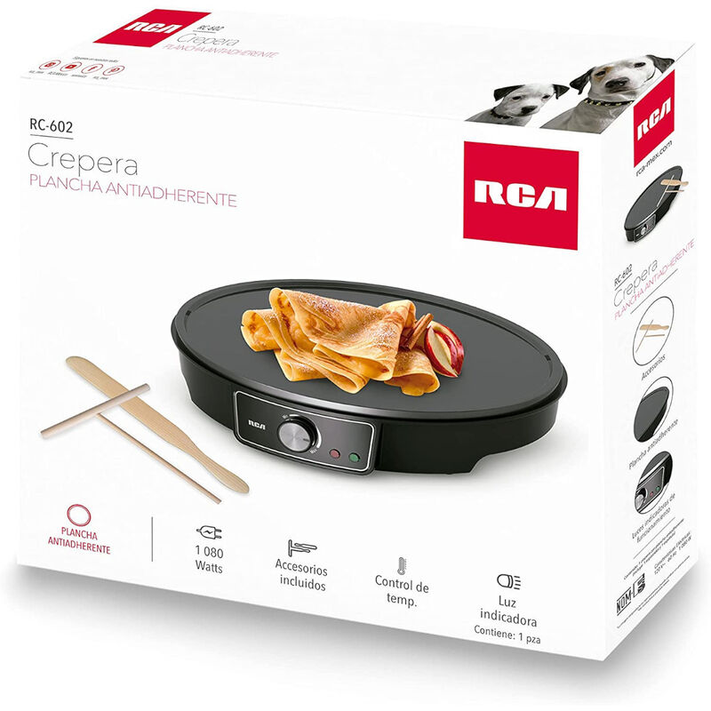 Crepera Eléctrica Rc-602 Antiadherente 33Cm 108... image number null