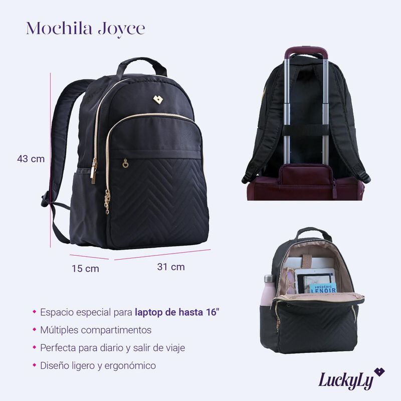 Mochila Laptop Mujer Moderna, Backpack Malet&iacute;n ... image number null