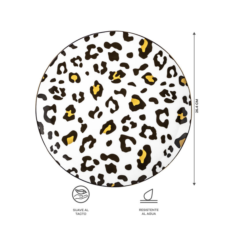 Vajilla Animal Print para 6 Personas - Cer&aacute;mica... image number null