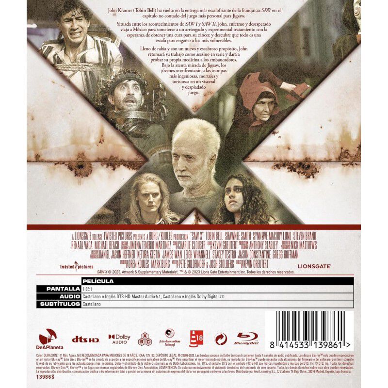 Saw X (Blu-ray) [Blu-ray] image number null