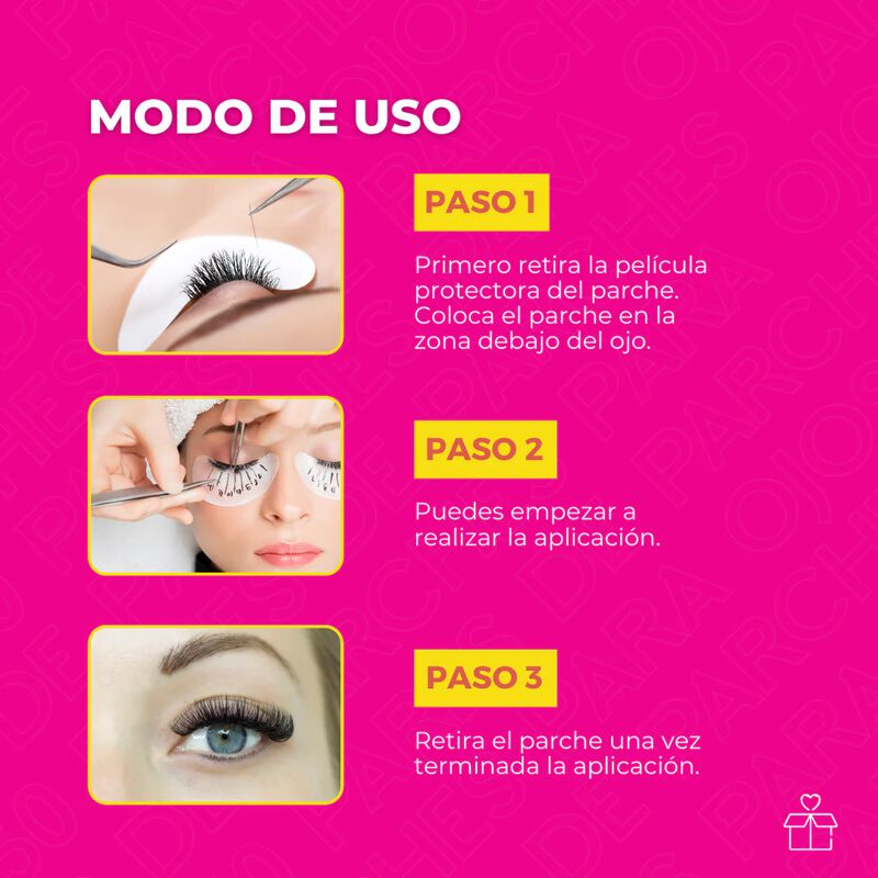 50 Pares Parches Empaque Rosa Plata Morado Cadu... image number null