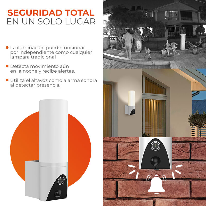 Cámara de Monitoreo con Lámpara Inteligente Wi-... image number null