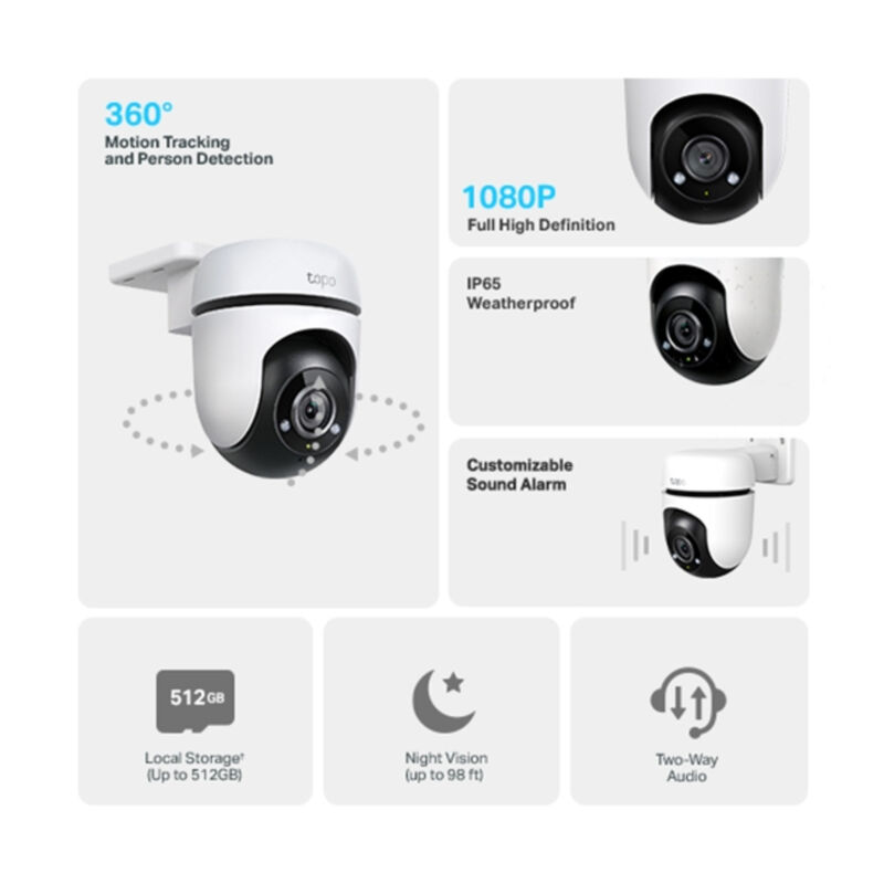 Cámara de Seguridad Inalámbrica TP-Link, exteri... image number null