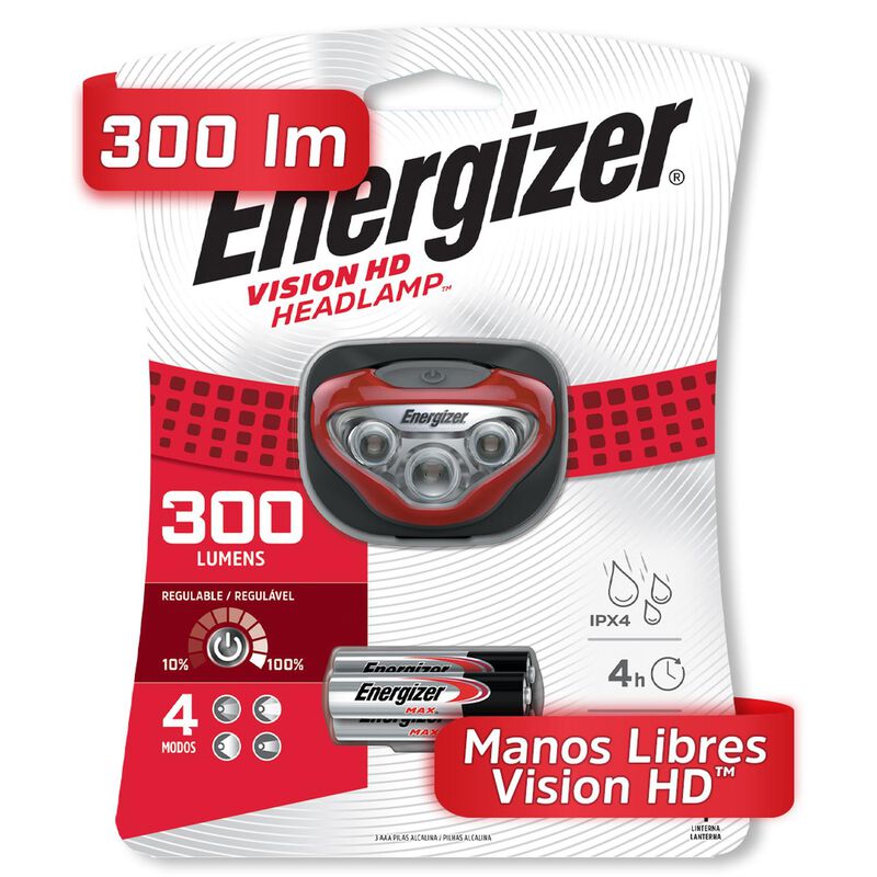 Linterna Energizer Manos Libre Hdb322 + 4 Pilas... image number null