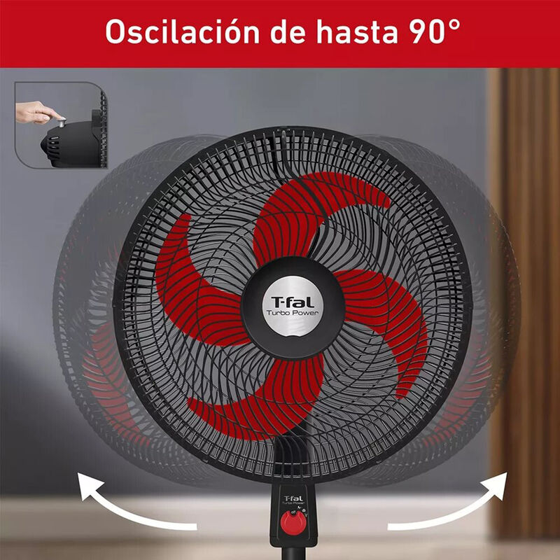 Ventilador de pedestal 18” Silencioso T-FAL Tur... image number null