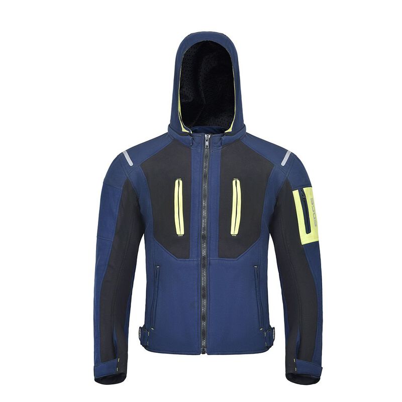 Chamarra Deportiva Edge Con Protecciones Azul image number null