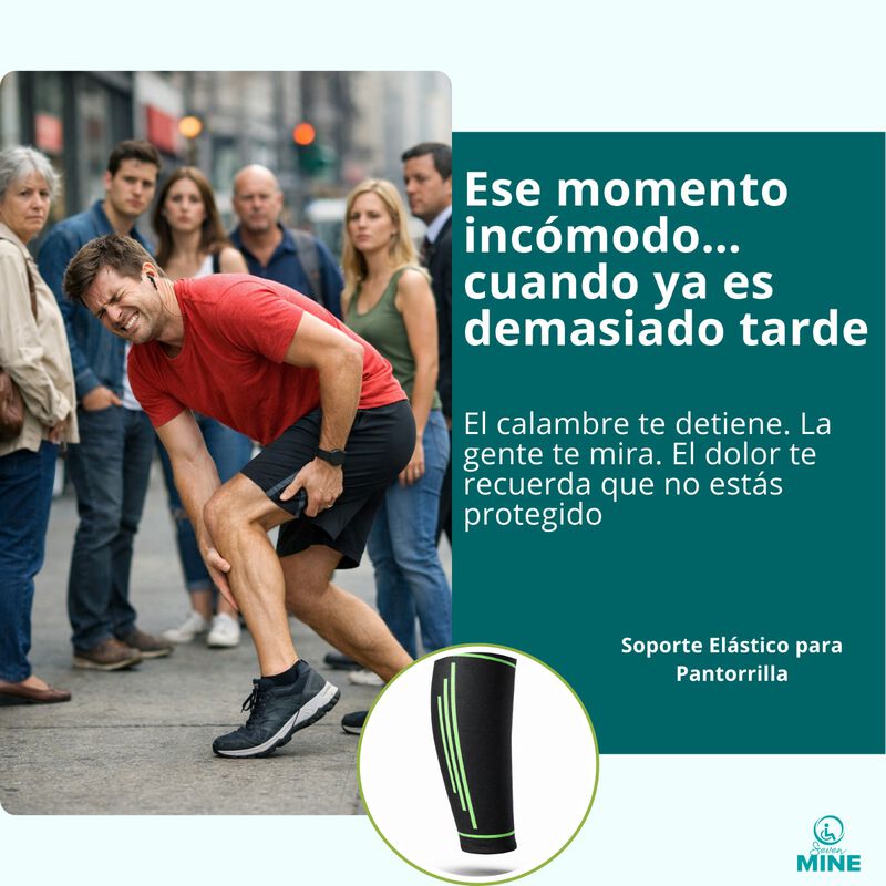 Soporte El&aacute;stico para Pantorrilla &ndash; Manga de Co... image number null