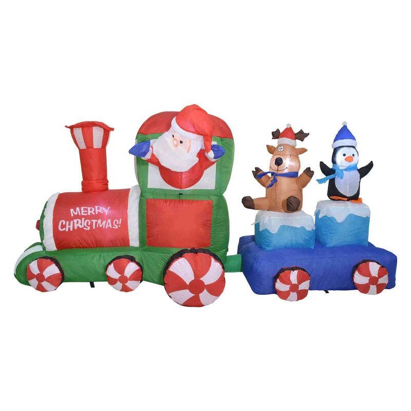 Inflable Navidad Tren Navide&ntilde;o 2.2m Decoracion ... image number null