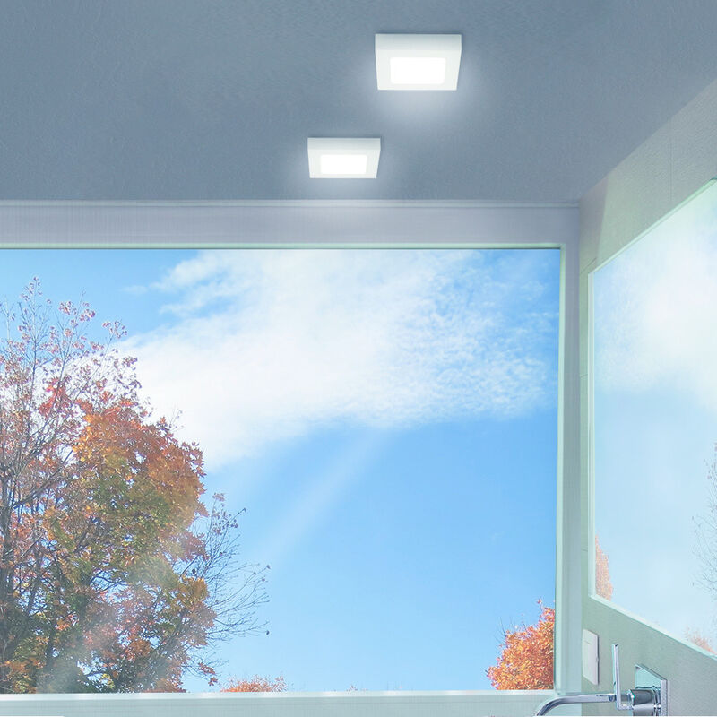 Lampara Sobreponer Techo Blanco 6w Luz D&iacute;a 6ptl... image number null