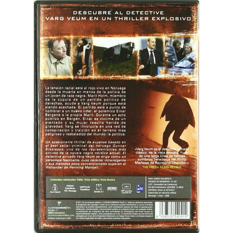 Perros Enterrados No Muerden (dvd.) 2008 Varg V... image number null