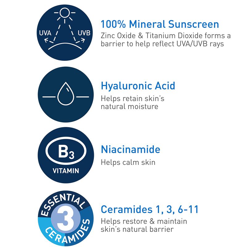 Protector Solar Mineral Cerave Hidratante Con T... image number null