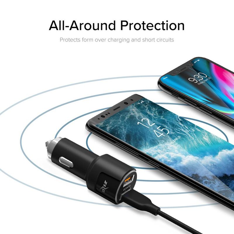 Cargador Auto Plug In doble USB ZIZO F5 Quickch... image number null