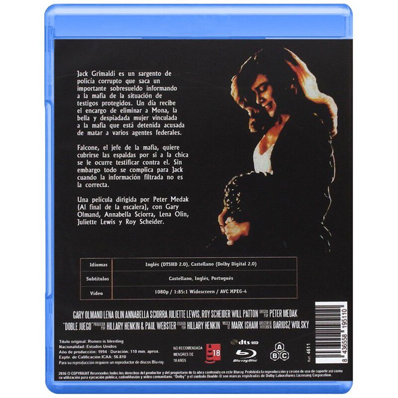 Doble Juego Bd 1993 Romeo Is Bleeding [blu-ray] image number null