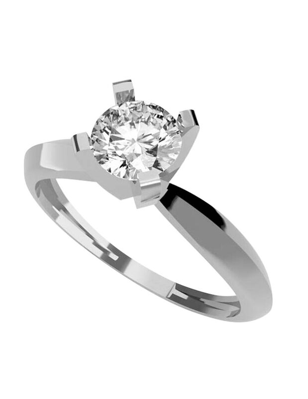 Anillo de Compromiso de 14K con Diamante de Lab... image number null