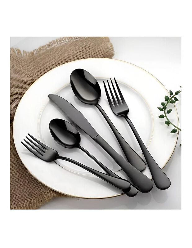 Set cubiertos Casa BIU de acero inoxidable 30 p... image number null