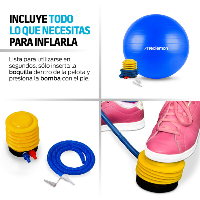 Pelota de Yoga Azul Redlemon image number null