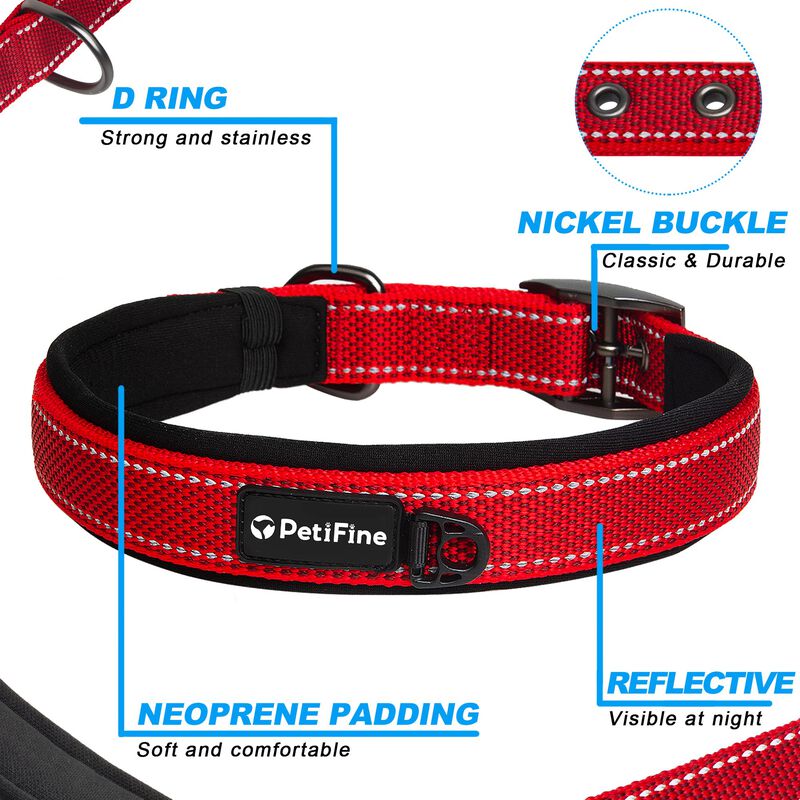 Collar Para Perro Petifine Mediano 36‑48 cm Roj... image number null