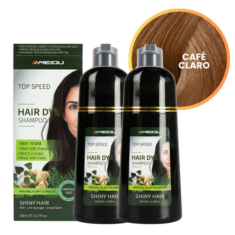 Pack 2 Shampoo Tinte Cubre Canas Jengibre 500ml... image number null