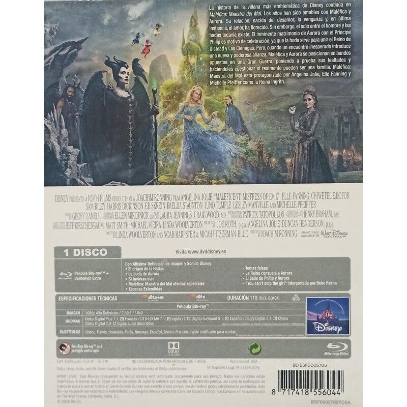 Steelbook Mal&eacute;fica Maestra Del Mal [blu-ray] Mu... image number null