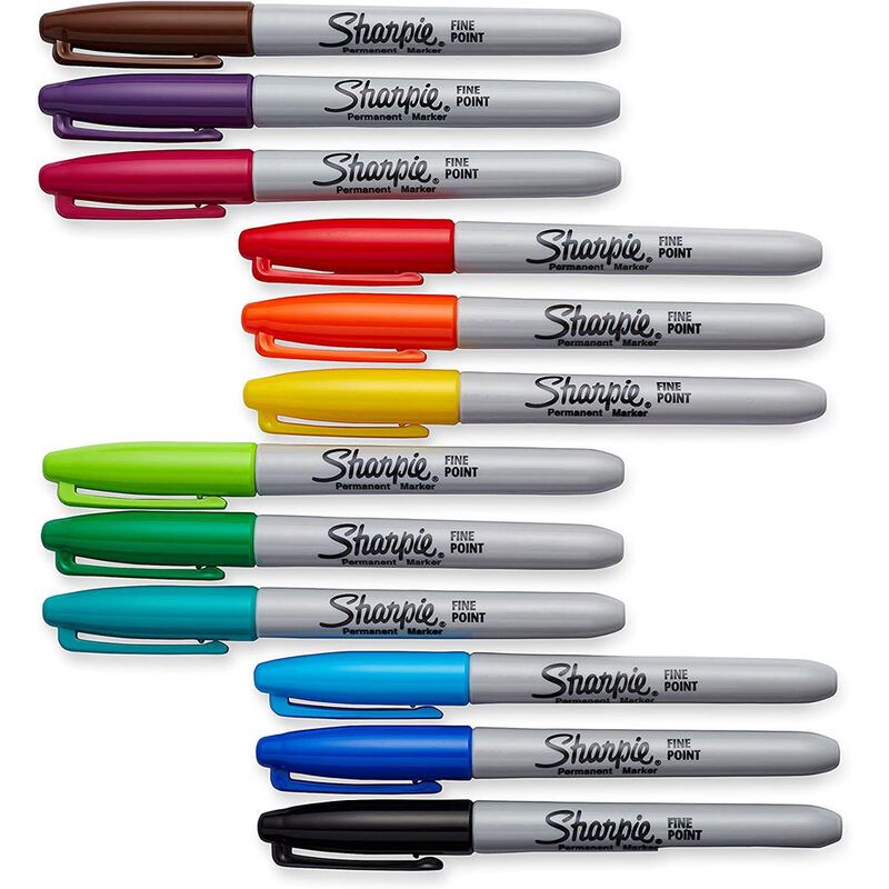 Marcadores permanentes Sharpie (12 unidades) image number null