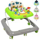 Andadera para Beb&eacute; Luz y Sonido Juguetes Interactivos Altura Ajustable Plegable Ruedas de Goma Apta desde 6 meses y hasta 12 kg - Verde