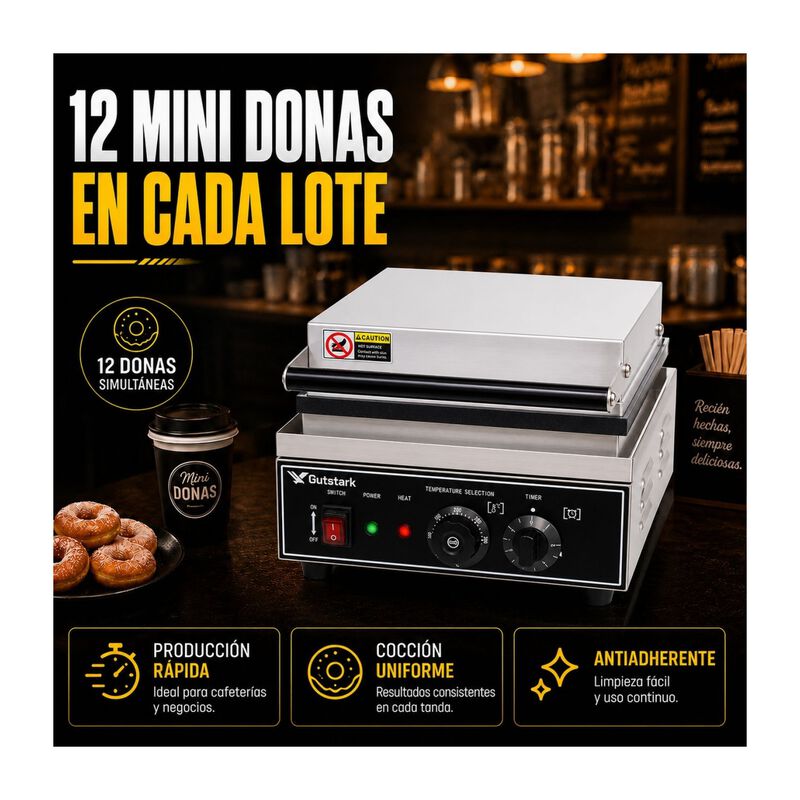 Maquina Donas 12p Industrial Comercial Temperat... image number null