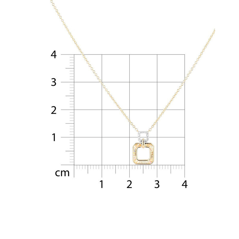 Gargantilla De Oro Amarillo 14K Con 2Pts De Dia... image number null
