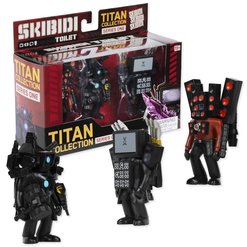 Toy Skibidi Toilet Titan, Paquete De 3 Piezas C... image number null