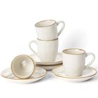 Juego De 4 Tazas De Espresso Blancas Famiware 100 ml