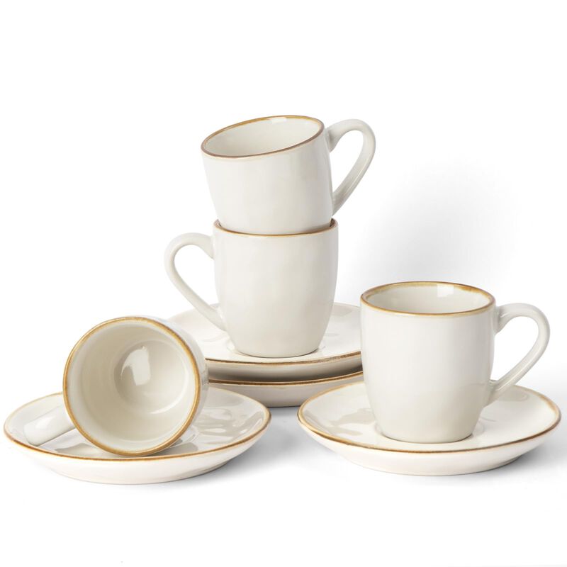 Juego De 4 Tazas De Espresso Blancas Famiware 1... image number null