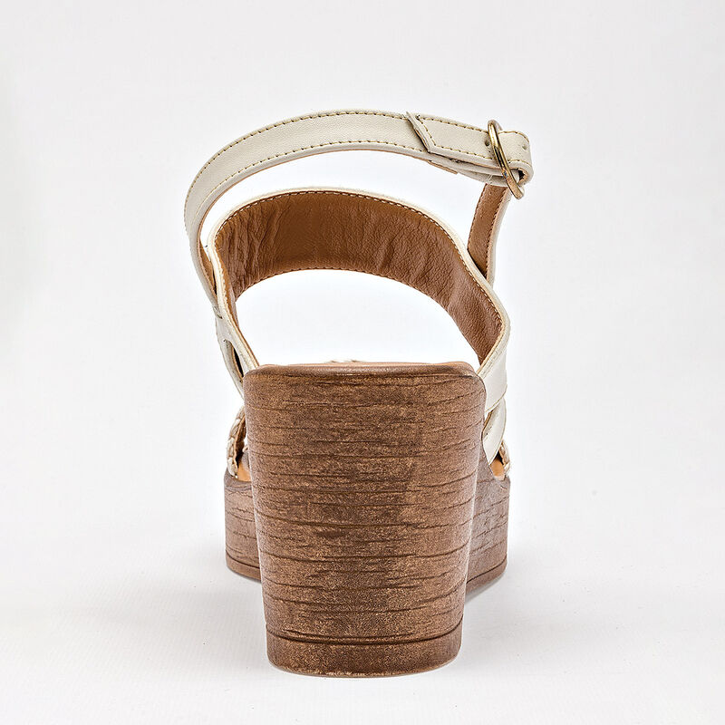 Moramora sandalia cu&ntilde;a para mujer latte cod 140... image number null