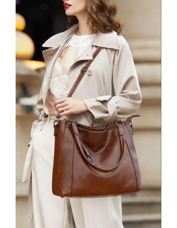 Bolsa Tote Pink Brule Universal De Cuero Para M... image number null