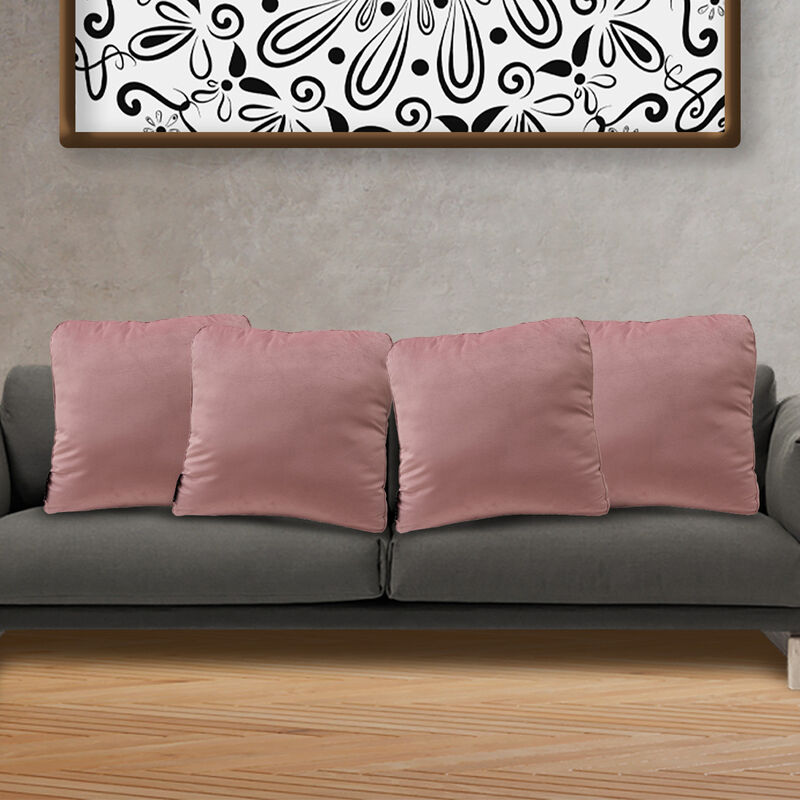 Set de 4 Cojines Dicasa ZitaOne Rosa Palo image number null