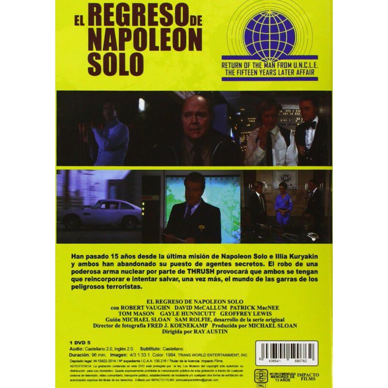 El Regreso De Napoleon Solo [DVD] (1983) The Re... image number null