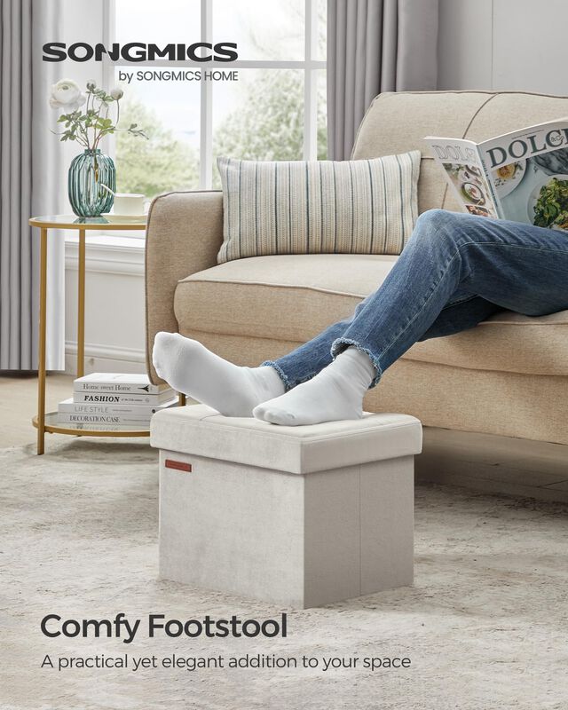 Reposapi&eacute;s Plegable Storage Ottoman Songmics, 3... image number null