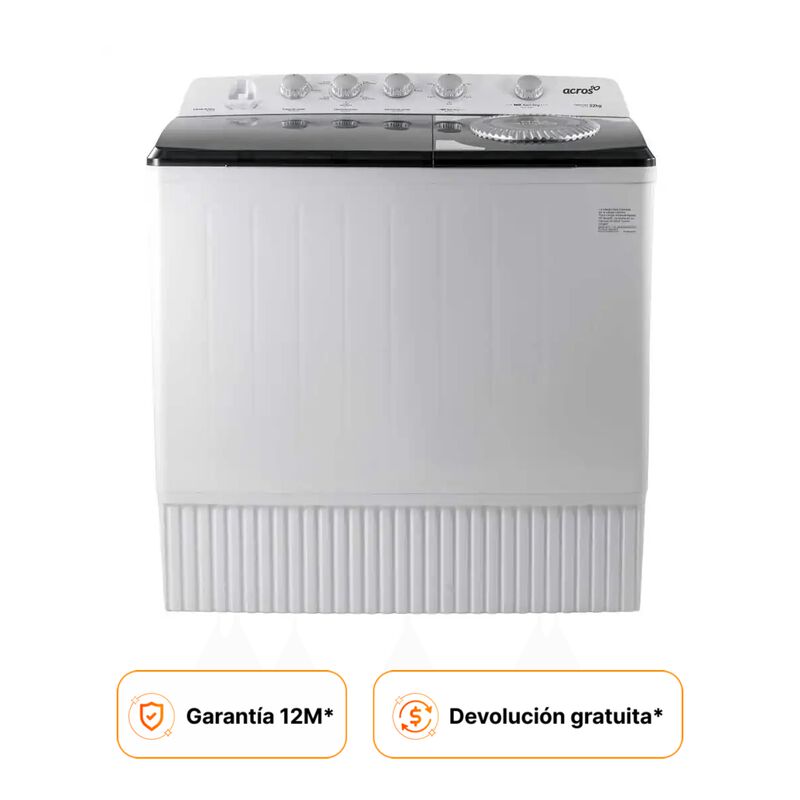 Lavadora Acros Ald2245se Semiautom&aacute;tica 22 Kg D... image number null