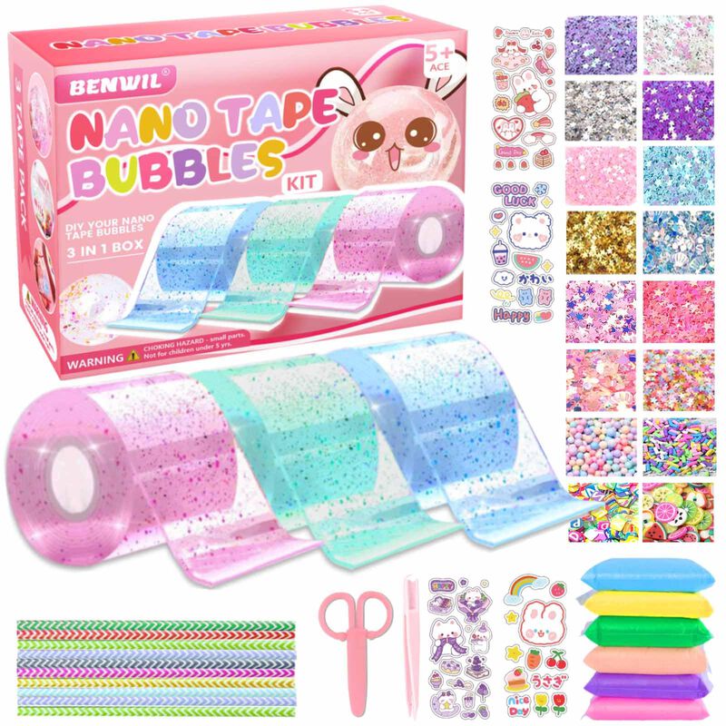 Kit De Burbujas Nano Tape Para Ni&ntilde;os, Squishy M... image number null