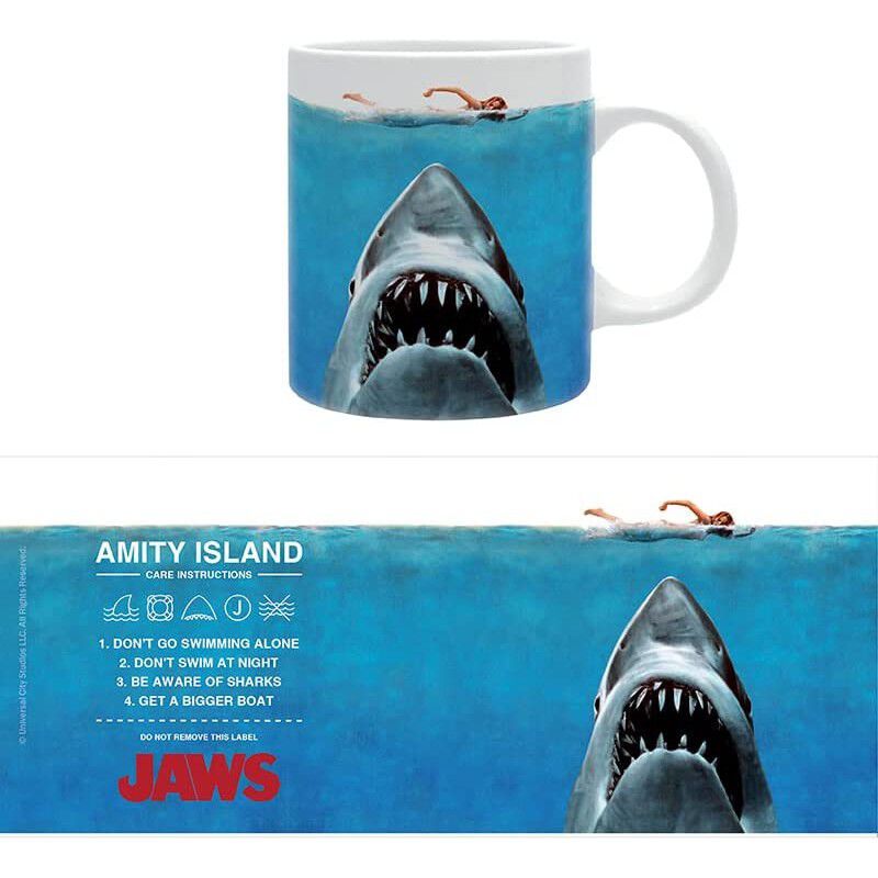 Taza Tibur&oacute;n Jaws Instrucciones Amity Island Ca... image number null