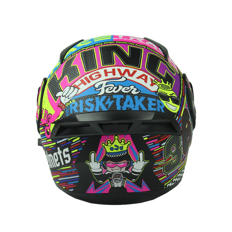 Casco Abatible Moto Racing 360 Edge Certificado... image number null