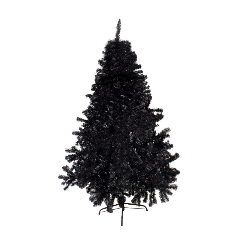 Árbol pino de navidad negro elegante 180 cm art... image number null