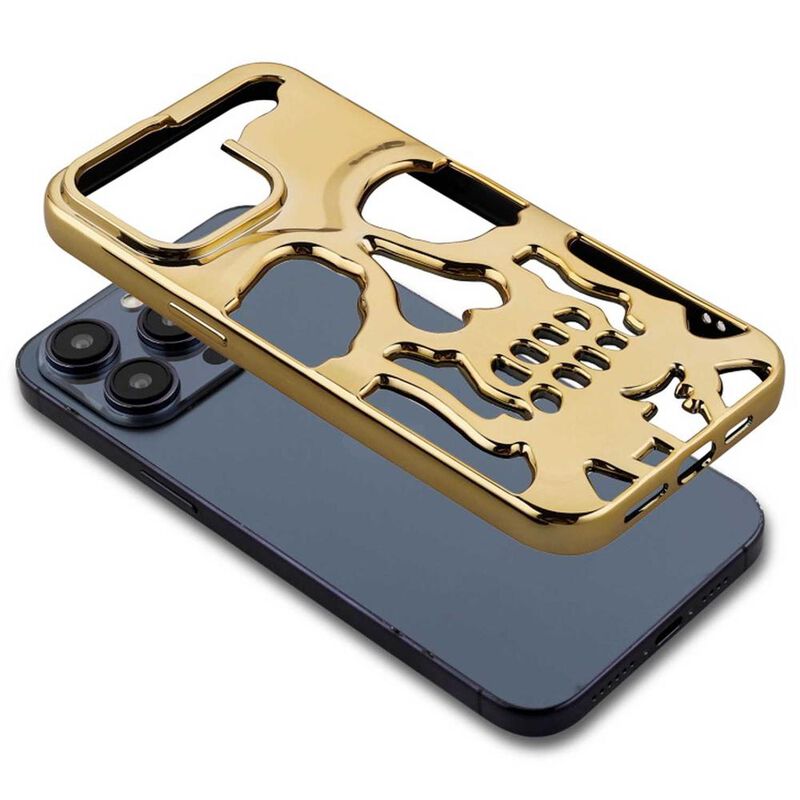 Funda MYBAT Skullcap para iPhone 15 PRO MAX Oro image number null